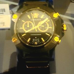 Versace Black and Gold Smartwatch